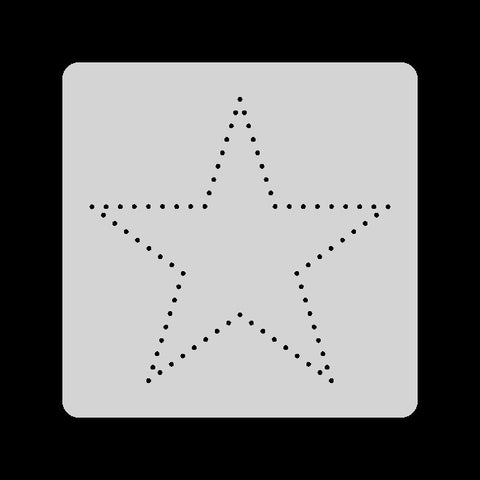 1"x1" Stitching Stencil - Star