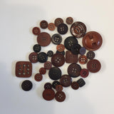 Bulk Crazy Buttons - Brown Mix 15g