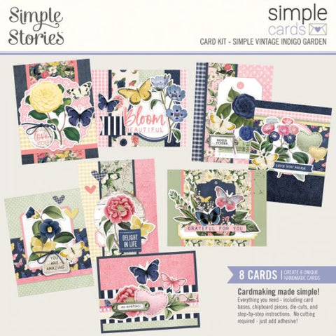 Simple Stories - SV Indigo Garden Collection - Simple Cards Card Kit
