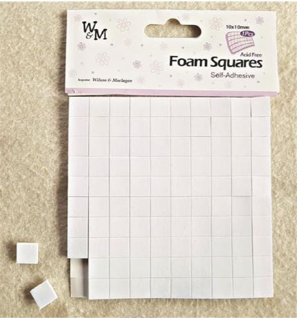 W&M - Foam Squares Self-Adhesive 10mm