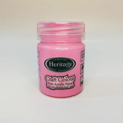 Heritage - Acrylic Paint - Carnation Pink 50ml