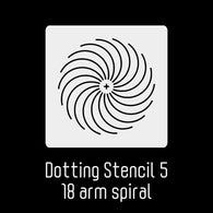 4"x4" Dotting Stencil 5