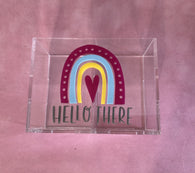 Acrylic - Stationery Holder - Hello There