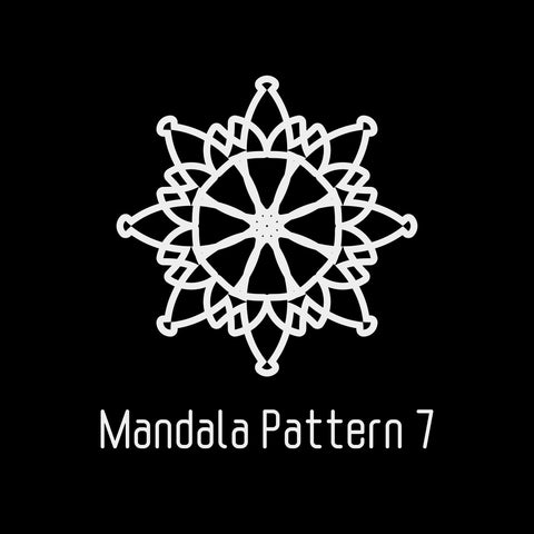 6"x6" Mandala Mask 7