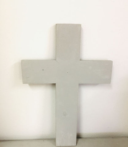 Wooden Product - Grey Cross (41x27.5cm)