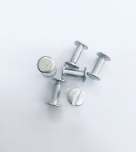 Binding Chicago Screws - Alluminium (12mm, 6's)