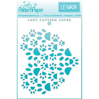 Lady Pattern Paper - Pawfect Collection Stencil - Heart Paws