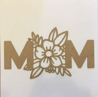 3mm MDF - Embellishment  - Mom (28cmx 15cm)