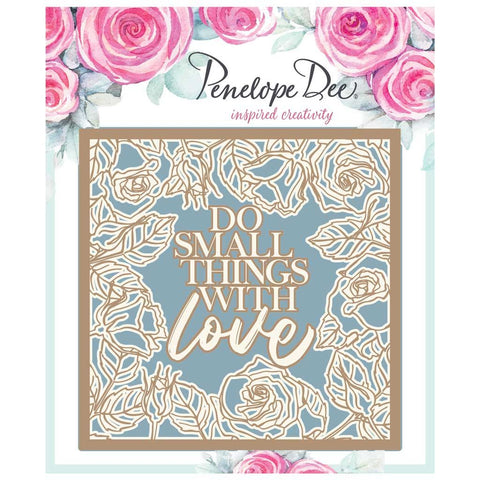 Penelope Dee - Rose Garnet Collection Chipboard - Do Small Things (12,5cm)