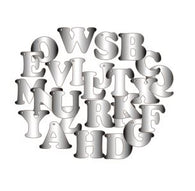 5cm Acrylic - Mirror Silver Alphabet from