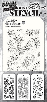 Stampers Anonymous - Tim Holz Mini Layering Stencil - Set 54 (3pcs)